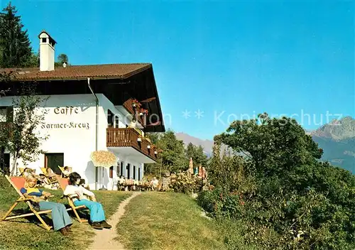 AK / Ansichtskarte Dorf_Tirol Pension Cafe Farmerkreuz Jausenstation Dorf_Tirol