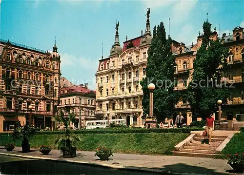 AK / Ansichtskarte Marianske_Lazne Mirove namesti Friedensplatz Marianske_Lazne