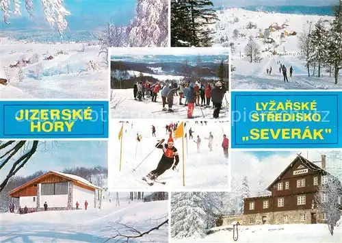 AK / Ansichtskarte Jablonec_nad_Nisou Jizerske Hory Lyzarske Stredisko Severak Wintersportplatz Isergebirge Jablonec_nad_Nisou
