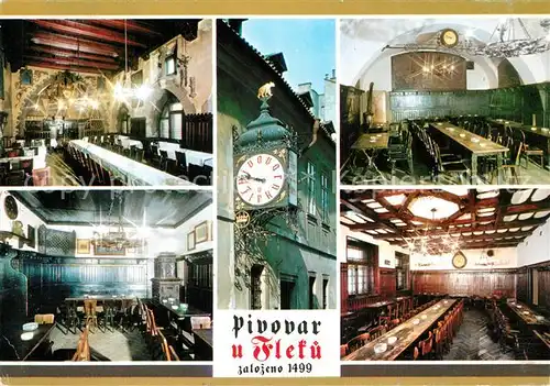 AK / Ansichtskarte Praha_Prahy_Prague Pivovar u Fleku Brauereigaststaette Restaurant Praha_Prahy_Prague