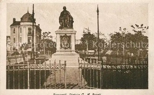 AK / Ansichtskarte Bucuresti Statue Roseti Bucuresti