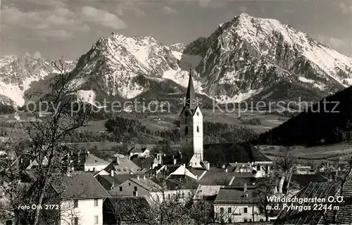 AK / Ansichtskarte Windischgarsten Panorama Kirche Windischgarsten