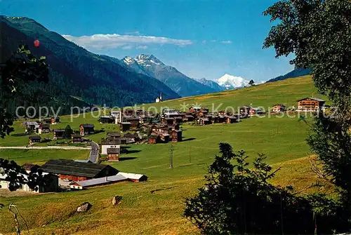 AK / Ansichtskarte Gluringen Panorama Weisshorn Gluringen