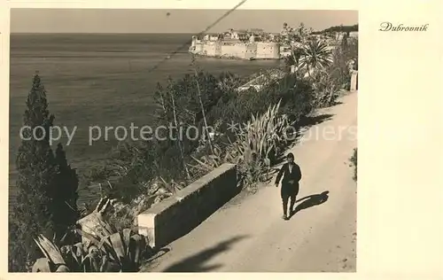 AK / Ansichtskarte Dubrovnik_Ragusa Blick zur Festung Altstadt Dubrovnik Ragusa