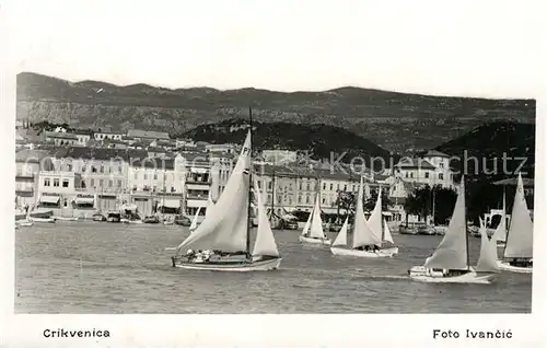 AK / Ansichtskarte Crikvenica_Kroatien Segelregatta Crikvenica Kroatien