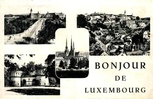 AK / Ansichtskarte Luxembourg_Luxemburg Stadtansichten Sehenswuerdigkeiten Luxembourg Luxemburg