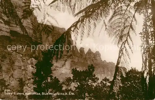 AK / Ansichtskarte Katoomba Three Sisters Mountains Katoomba