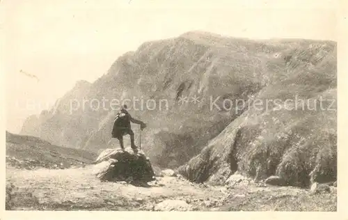 AK / Ansichtskarte Poiana_Tapului Bergsteiger Poiana Tapului