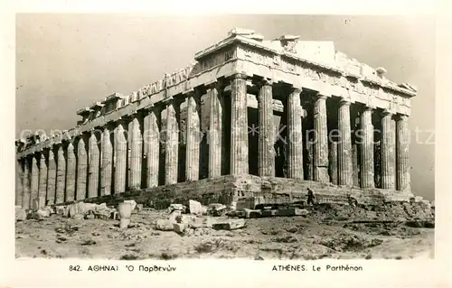AK / Ansichtskarte Athen_Griechenland Parthenon Tempel Athen_Griechenland