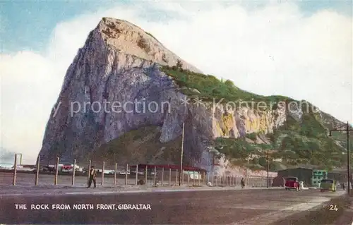 AK / Ansichtskarte Gibraltar The Rock from north front Gibraltar