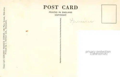 AK / Ansichtskarte Gibraltar The Rock from north front Gibraltar