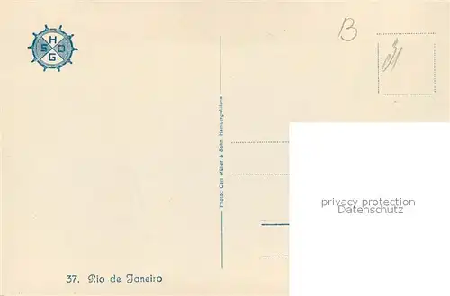 AK / Ansichtskarte Rio_de_Janeiro Kanal Palmen Rio_de_Janeiro