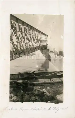 AK / Ansichtskarte Beograd_Belgrad Donaubruecke Beograd Belgrad