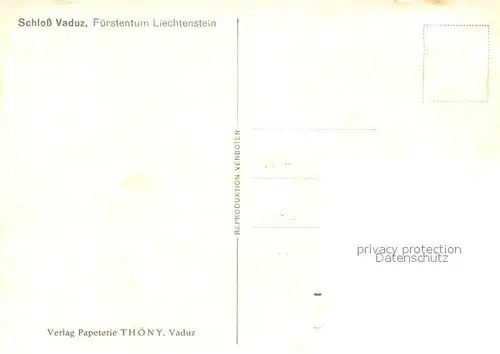 AK / Ansichtskarte Liechtenstein  Schloss Vaduz 