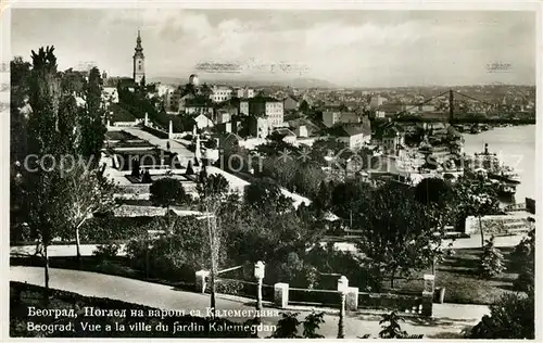 AK / Ansichtskarte Beograd_Belgrad Panorama Ville du jardin Kalemegdan Beograd Belgrad