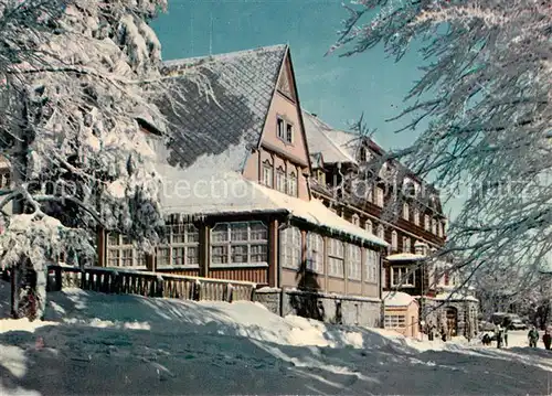 AK / Ansichtskarte Pustevny_Radhosti Hotel Tanecnica Beskydy Hotel Beskiden im Winter Pustevny_Radhosti