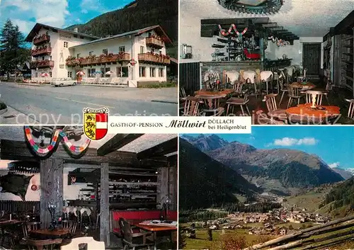 AK / Ansichtskarte Doellach_Kaernten Gasthof Pension Moellwirt Panorama Alpen Doellach_Kaernten