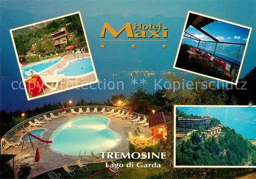 AK / Ansichtskarte Tremosine_Lago_di_Garda Hotel Maxi Swimming Pool Tremosine_Lago_di_Garda