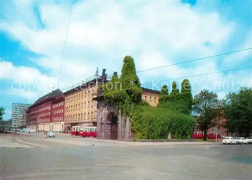 AK / Ansichtskarte Szczecin_Stettin Placu Holdu Pruskiego Brama Krolewska Szczecin_Stettin