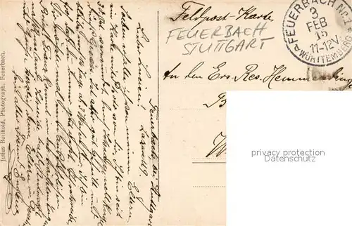 AK / Ansichtskarte Feuerbach_Stuttgart Gruppenfoto im Krankenhaus  Feuerbach_Stuttgart