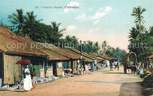 AK / Ansichtskarte Colombo_Ceylon_Sri_Lanka Colpetty Bazaar  Colombo_Ceylon_Sri_Lanka