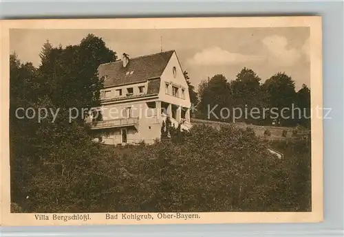 AK / Ansichtskarte Bad_Kohlgrub Villa Bergschl??l Bad_Kohlgrub