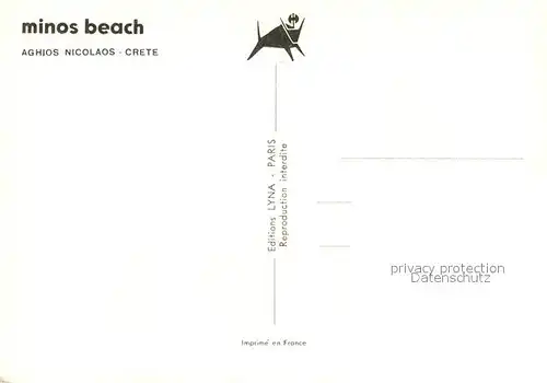 AK / Ansichtskarte Aghios_Nicolaos Fliegeraufnahme Minos Beach Aghios_Nicolaos