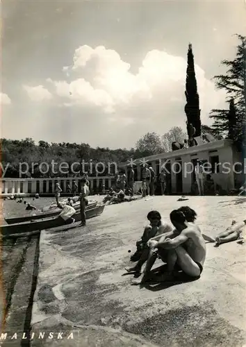 AK / Ansichtskarte Ljubljana_Laibach Schwimmbad 