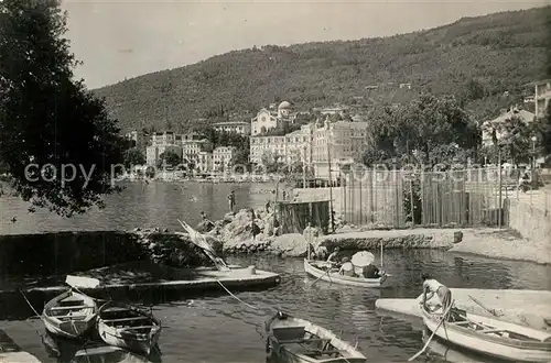 AK / Ansichtskarte Opatija_Istrien Hafen Panorama Opatija_Istrien
