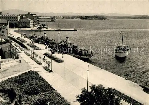 AK / Ansichtskarte Sibenik Hafen Uferpromenade Sibenik