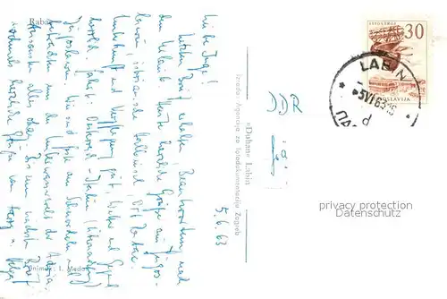 AK / Ansichtskarte Rabac_Kroatien Stadtpanorama Rabac Kroatien