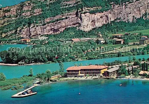 AK / Ansichtskarte Torbole_Lago_di_Garda Fliegeraufnahme Hotel Lido Blu Torbole_Lago_di_Garda