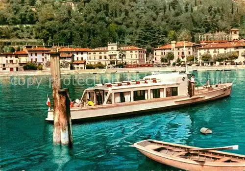 AK / Ansichtskarte Maderno_Lago_di_Garda Panorama Faehrschiff Maderno_Lago_di_Garda