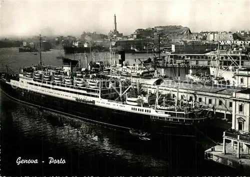 AK / Ansichtskarte Genova_Genua_Liguria Hafen Genova_Genua_Liguria