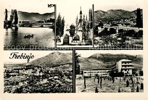 AK / Ansichtskarte Trebinje Panorama Kirche Viadukt Hotel Trebinje