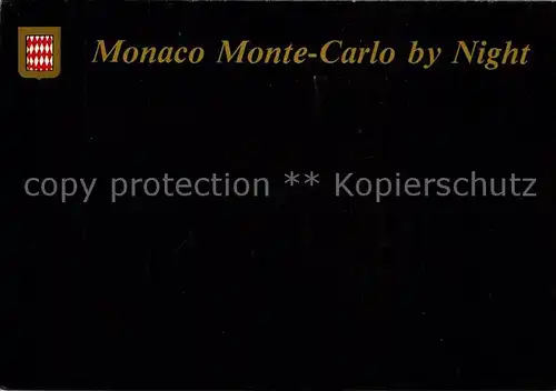 AK / Ansichtskarte Monte Carlo Nachtaufnahme Monte Carlo