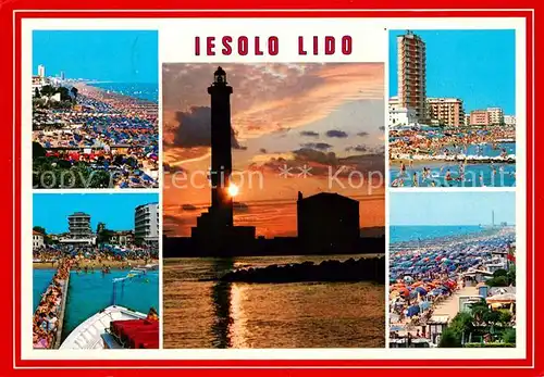 AK / Ansichtskarte Jesolo_Lido Fliegeraufnahme Strand Jesolo Lido