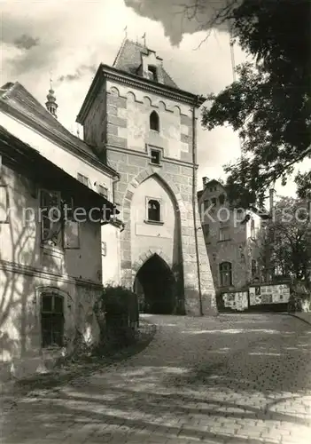 AK / Ansichtskarte Zatec Stadttor zatec