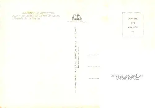 AK / Ansichtskarte Chamonix Eingang zur Grotte Chamonix