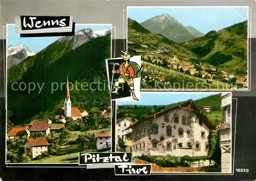 AK / Ansichtskarte Wenns_Pitztal_Tirol Panorama Kirche  Wenns_Pitztal_Tirol