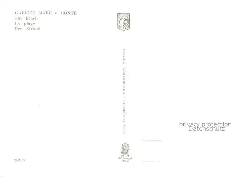 AK / Ansichtskarte Gabicce_Mare Monte Spiagga Gabicce Mare