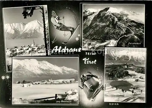 AK / Ansichtskarte Aldrans Bettelwurf Bobbahn Patscherkoll Aldrans