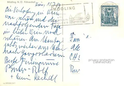 AK / Ansichtskarte Moedling Foehrenhof Moedling
