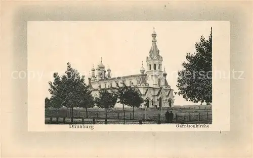 AK / Ansichtskarte Duenaburg_Lettland Garnisonkirche Duenaburg_Lettland