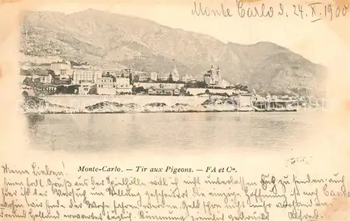 AK / Ansichtskarte Monte Carlo Tir aux Pigeons Monte Carlo