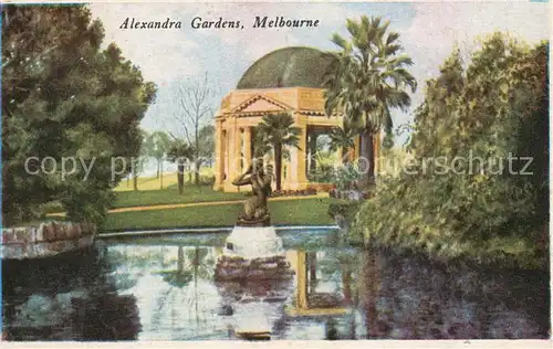 AK / Ansichtskarte Melbourne_Victoria Alexandra Gardens Melbourne Victoria