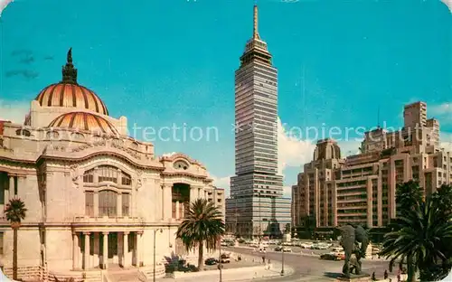 AK / Ansichtskarte Mexico_City Edificio mas alto en Latino America Palacio de Bellas Artes Mexico City