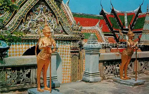 AK / Ansichtskarte Bangkok Kinarees Guard Emerald Buddha Temple Bangkok