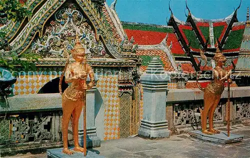 AK / Ansichtskarte Bangkok Kinarees Guard Emerald Buddha Temple Bangkok