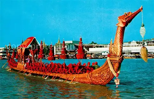 AK / Ansichtskarte Bangkok The Supannahongse Thai Royal State Barge Bangkok